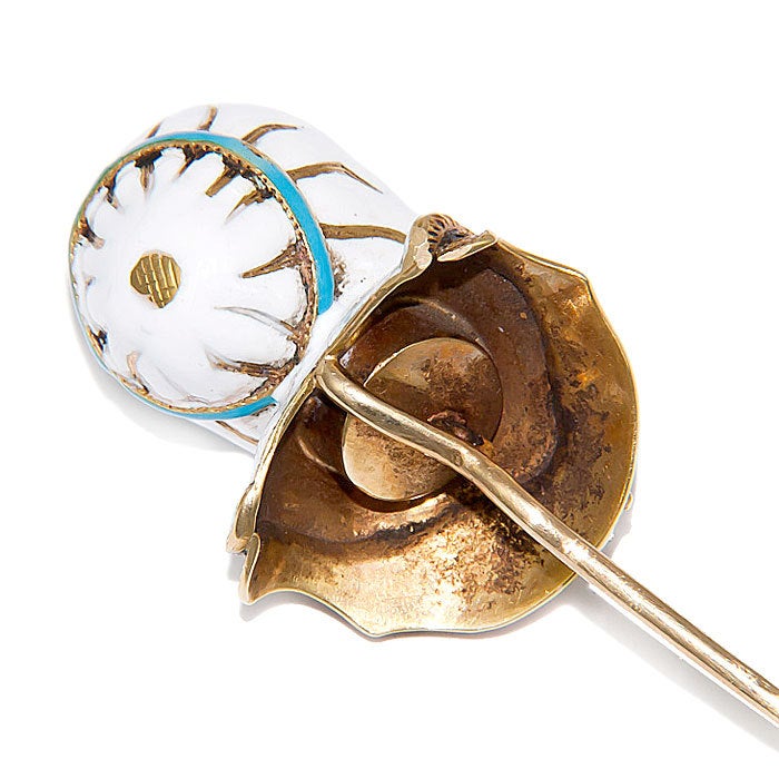 Large Labradorite Gold 'Othello' Stick Pin 1