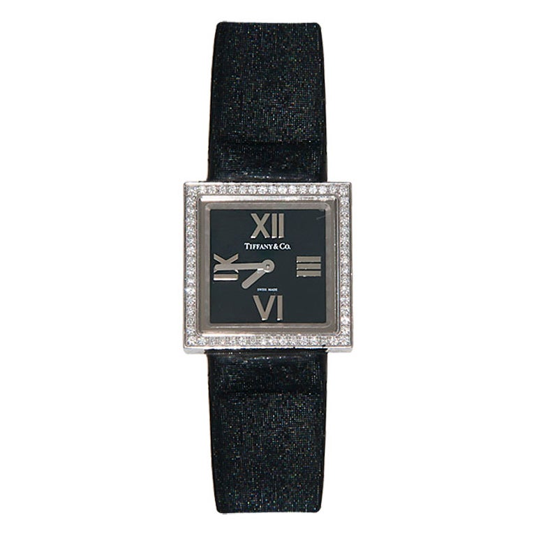 TIFFANY & CO White Gold and Diamond Atlas Lady's Wristwatch