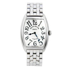FRANCK MULLER Stainless Steel Mid-Size Curvex Wristwatch