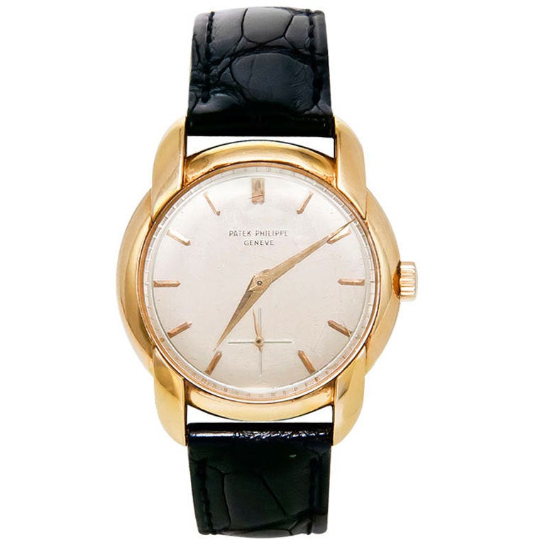 PATEK PHILIPPE Yellow Gold Wristwatch with Fancy Lugs Ref 2536