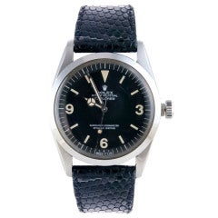Vintage ROLEX Stainless Steel Explorer Wristwatch circa 1963