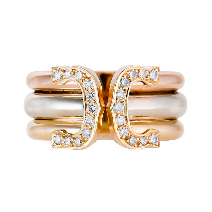 cartier double c ring