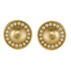 KEISELSTEIN CORD Yellow Gold & Diamond Ear Clips