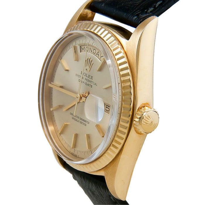 Women's ROLEX Yellow Gold Day-Date Wristwatch Ref 1803 circa 1960s