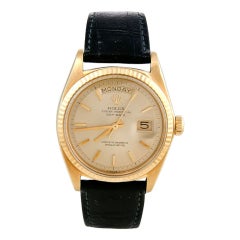 Retro ROLEX Yellow Gold Day-Date Wristwatch Ref 1803 circa 1960s