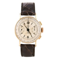 Vintage ROLEX Yellow Gold Chronograph Wristwatch Ref 3484