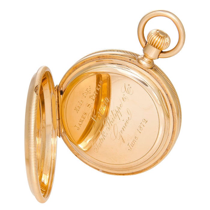 Men's PATEK PHILIPPE Yellow Gold Demi-Hunter Cased Pocket Watch