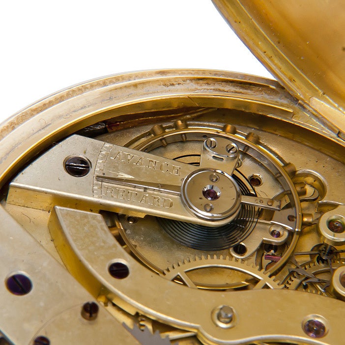 PATEK PHILIPPE Yellow Gold Demi-Hunter Cased Pocket Watch 2