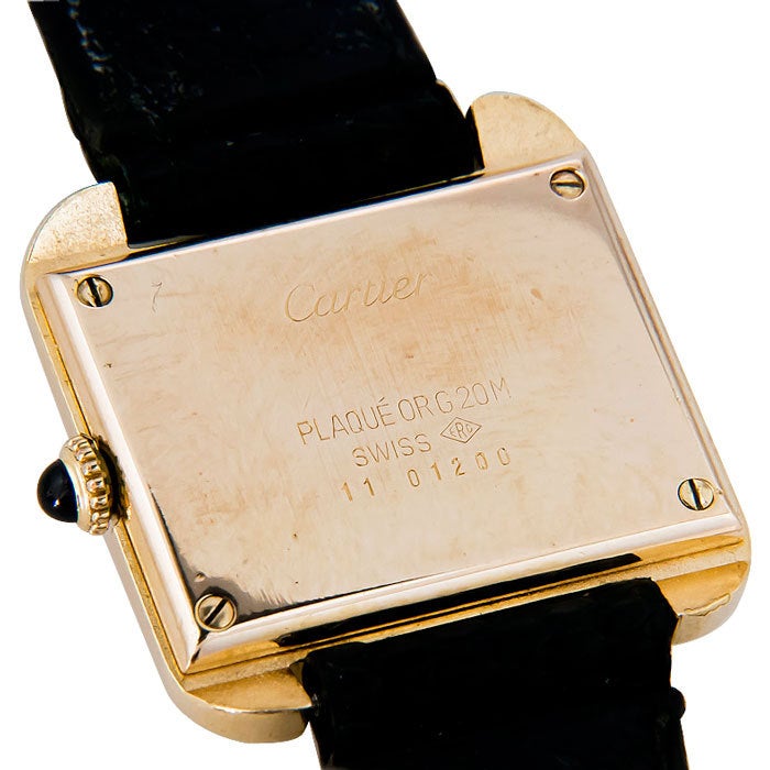 cartier tank stepped