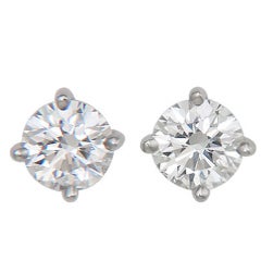TIFFANY & CO> Diamond Stud Earrings