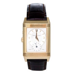 JAEGER-LECOULTRE Yellow Gold Day-Night Reverso Wristwatch