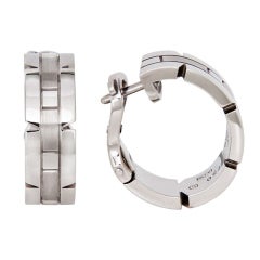 CARTIER White Gold Maillon Earrings