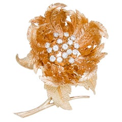 Hammerman Brothers Articulated Flower Brooch