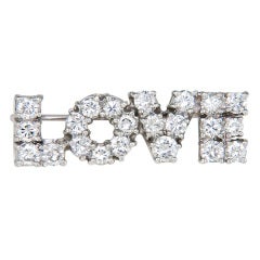 Tiffany & Company Diamond Love Pin