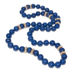 Large & Elegant Lapis Necklace