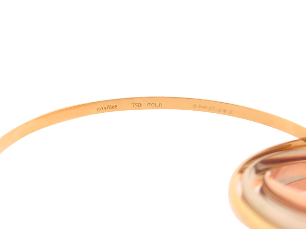 CARTIER Trinity Tri Color Bangle Bracelet