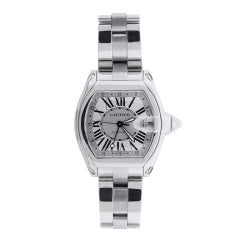 Cartier Stainless Steel Automatic Roadster Wristwatch