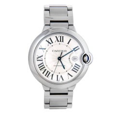 Cartier Stainless Steel Ballon Bleu Wristwatch with Date