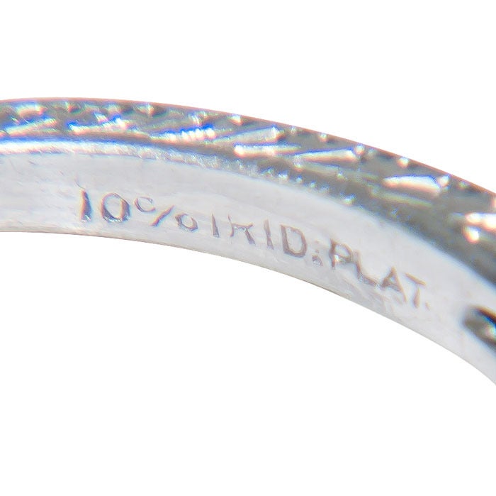 Edwardian Antique Platinum & Diamond Engagement Ring