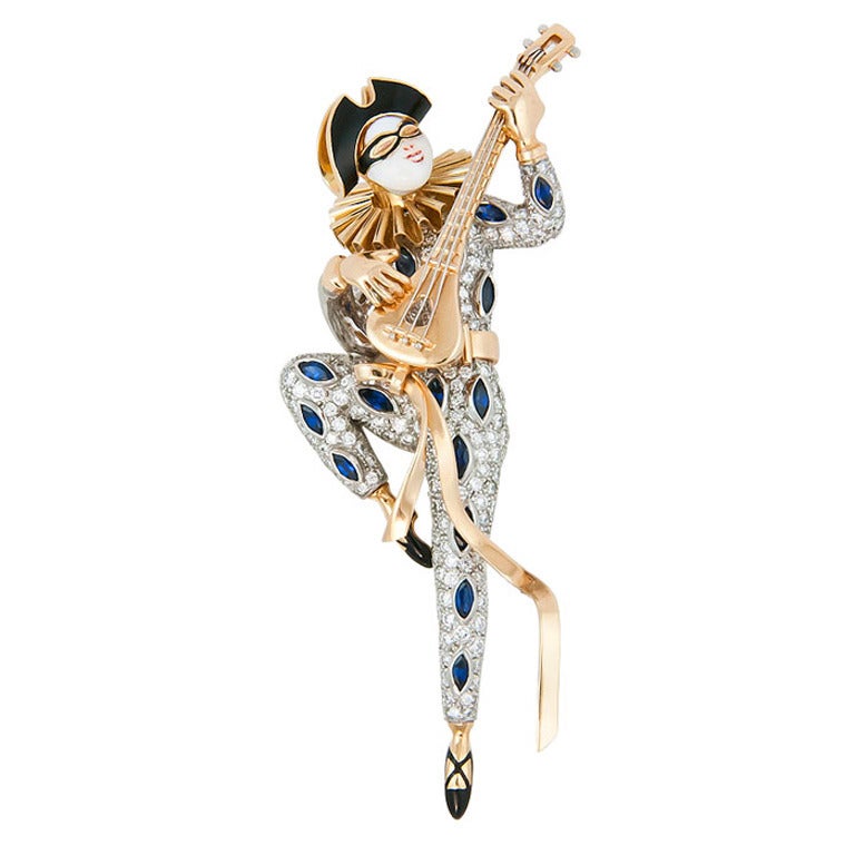 Oscar Heyman Harlequin Brooch