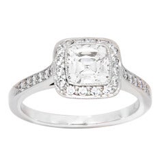 Tiffany & Company 1.15 Cushion Diamond Ring
