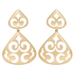 Elizabeth Rand Yellow Gold Drop Earrings