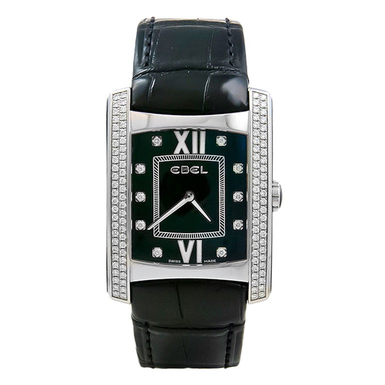Ebel Stainless Steel and Diamond Brasilia Wristwatch