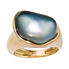 Vintage Elsa Peretti for Tiffany & Co. Tahitian Pearl Ring