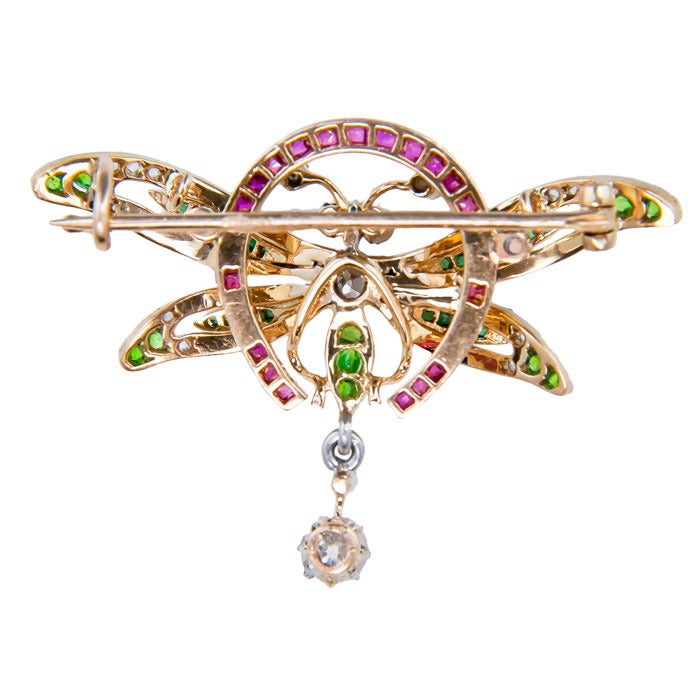 1910 Gem Set Dragonfly Brooch