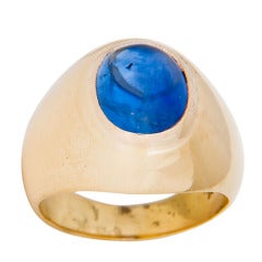 Vintage Gubelin Gents Sapphire Ring