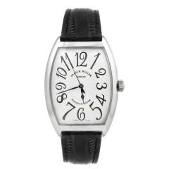 Used Franck Mueller Stainless Steel Casablanca Touneau Wristwatch