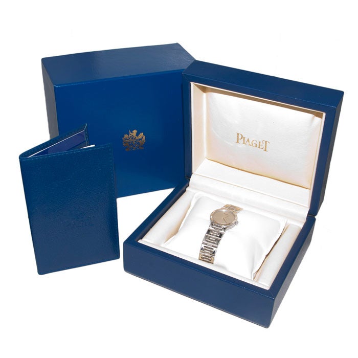 Women's Piaget Lady's White Gold Dancer Bracelet Watch
