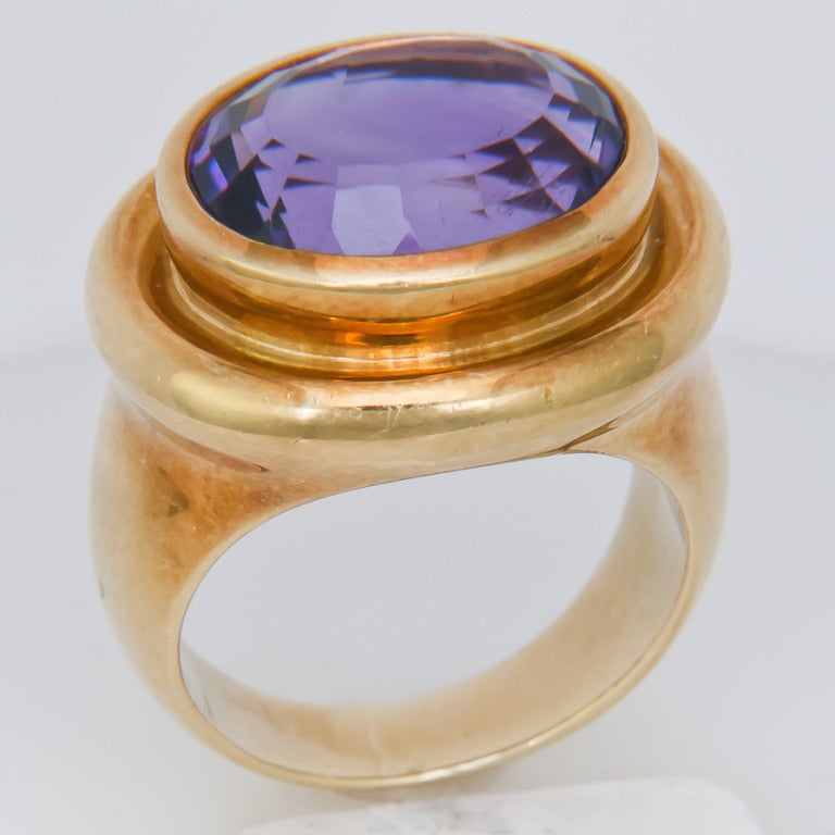 Paloma Picasso for Tiffany & Co. Gold Ring In Excellent Condition In Chicago, IL