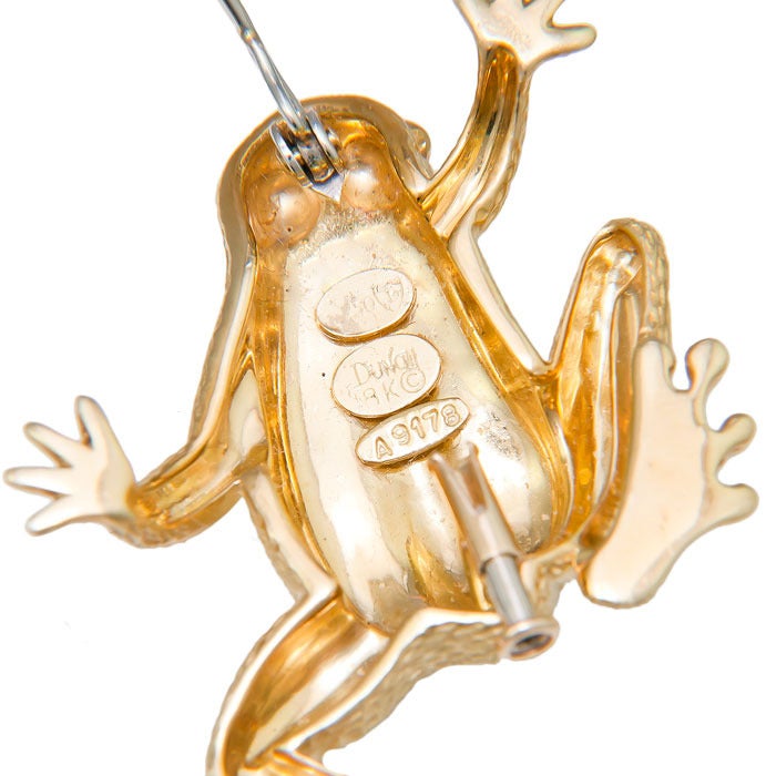 Henry Dunay Frog Brooch In Excellent Condition In Chicago, IL
