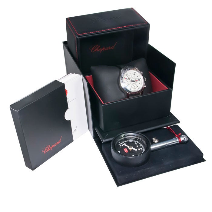 Chopard Stainless Steel Mille Miglia GMT Chronograph Wristwatch