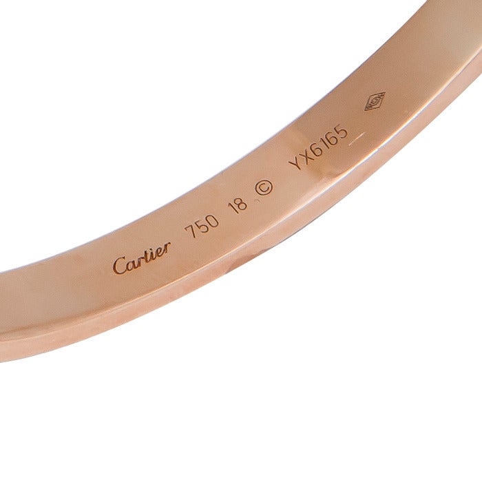 Women's or Men's Cartier Pink Gold Love Bracelet