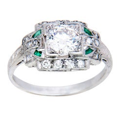 1930s Diamond Platinum Engagement Ring
