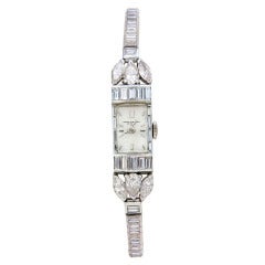 Baum & Mercier Lady's Platinum and Diamond Bracelet Watch