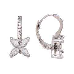 Pre-Owned Tiffany and Co. Diamond Victoria Earrings, Mini Size –