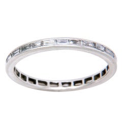 Platinum and Diamond Eternity band Ring