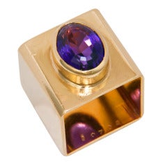 Cartier Amethyst Gold Ring by Dinh Van