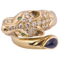 Multi-Gem Animal Ring