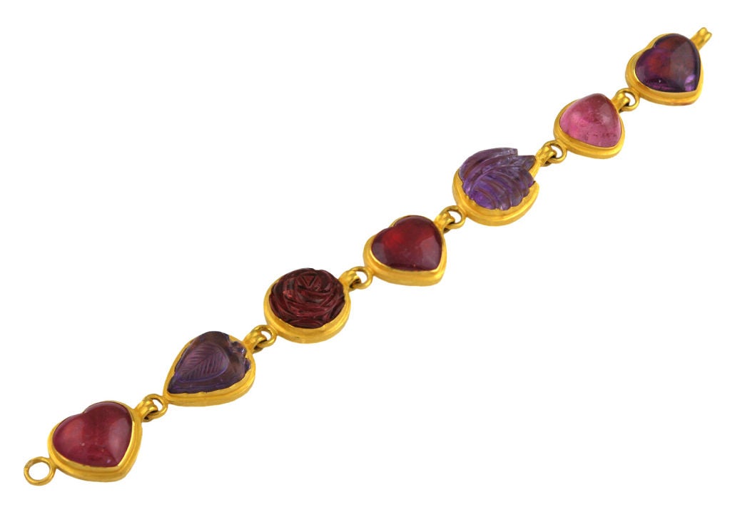 Carved Multi-Gem CAROLYN TYLER Bracelet