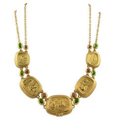 Majestic Seidengang "athena" Gold Necklace