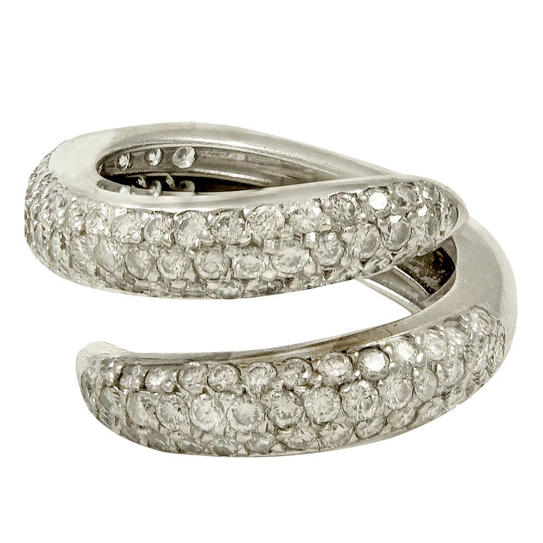 Chimes Diamond White Gold Ring For Sale at 1stDibs