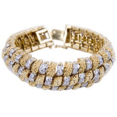 18K Gold and Diamond Bracelet