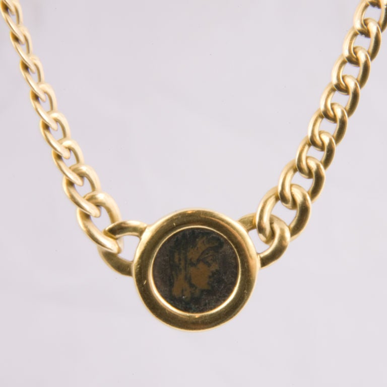 18K Gold Coin Necklace