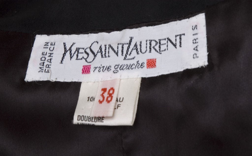 90's Yves Saint Laurent Embroidered Leather Jacket 5