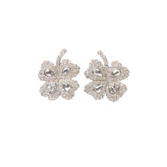 Yves Saint Laurent Rhinestones Clip-On Earrings