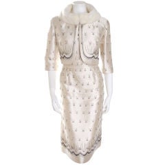 60
s Charles Ritter Couture Dress with Jacket